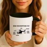 How Helicopters Fly Funny Helicopter Pilot Coffee Mug thumb 3