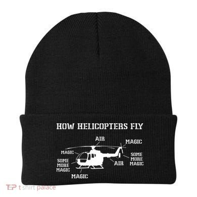 How Helicopters Fly Funny Helicopter Pilot Beanie