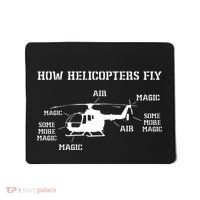 How Helicopters Fly Funny Helicopter Pilot Mousepad thumb 0