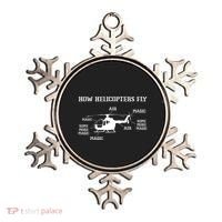 How Helicopters Fly Funny Helicopter Pilot Ornament thumb 0