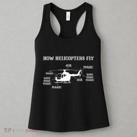 How Helicopters Fly Funny Helicopter Pilot Women's Tank Top thumb 3