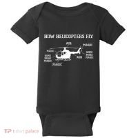 How Helicopters Fly Funny Helicopter Pilot Baby Bodysuit thumb 0