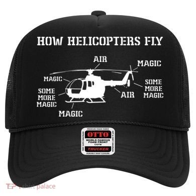 How Helicopters Fly Funny Helicopter Pilot Hat