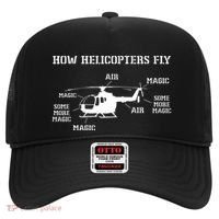 How Helicopters Fly Funny Helicopter Pilot Hat thumb 0