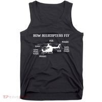 How Helicopters Fly Funny Helicopter Pilot Tank Top thumb 0