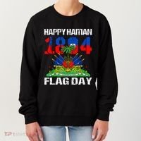 Happy Haitian Flag Day Haiti Flag Pride 1804 Women's Sweatshirt thumb 0