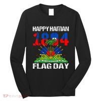 Happy Haitian Flag Day Haiti Flag Pride 1804 Long Sleeve Shirt thumb 0