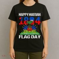 Happy Haitian Flag Day Haiti Flag Pride 1804 T-Shirt thumb 4