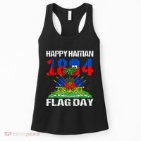 Happy Haitian Flag Day Haiti Flag Pride 1804 Women's Tank Top thumb 0