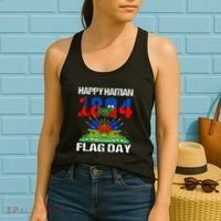 Happy Haitian Flag Day Haiti Flag Pride 1804 Women's Tank Top thumb 2