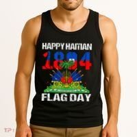 Happy Haitian Flag Day Haiti Flag Pride 1804 Tank Top thumb 3