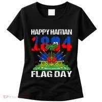 Happy Haitian Flag Day Haiti Flag Pride 1804 Women's T-Shirt thumb 0