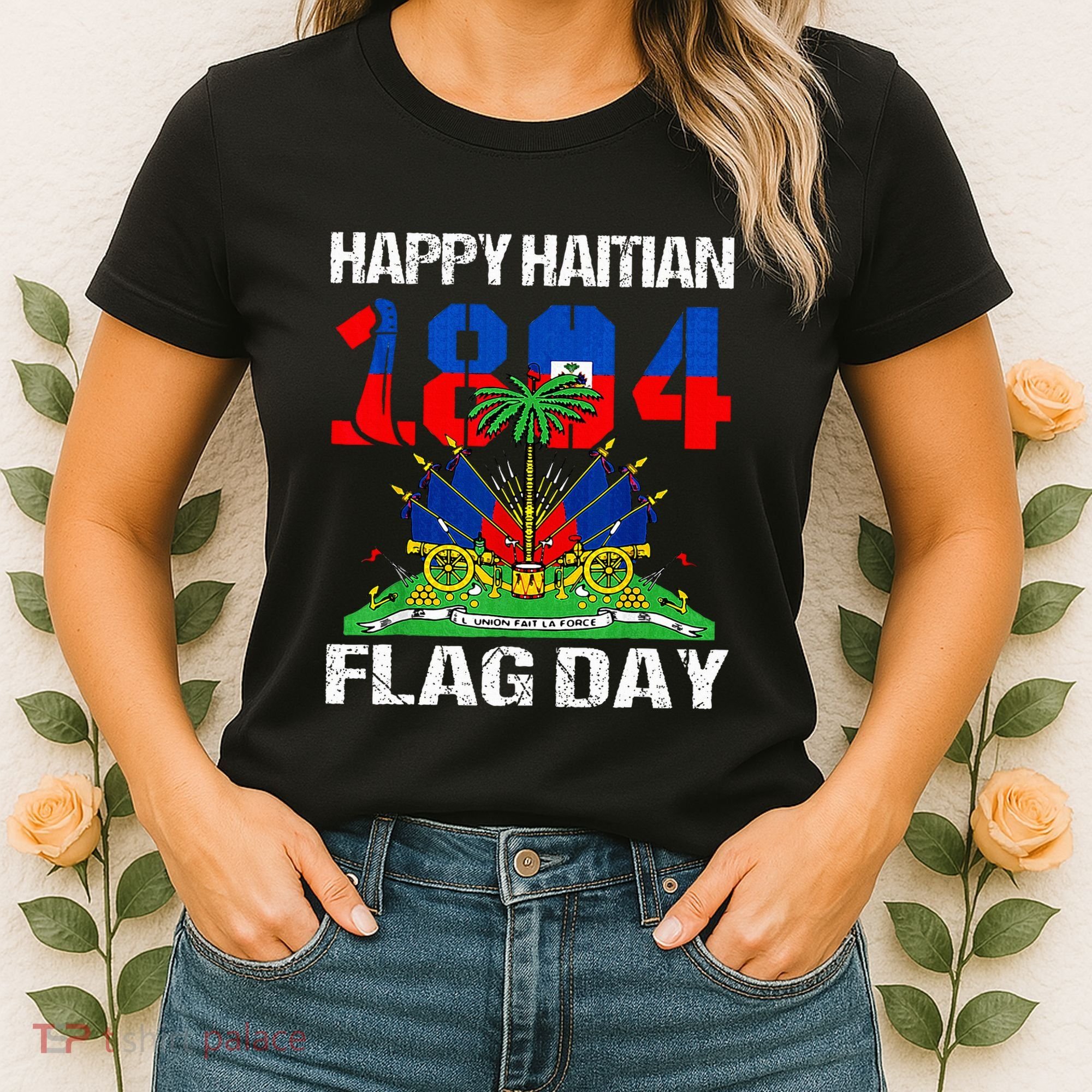 Happy Haitian Flag Day Haiti Flag Pride 1804 Women's T-Shirt