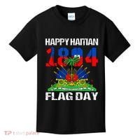 Happy Haitian Flag Day Haiti Flag Pride 1804 Kids T-Shirt thumb 0