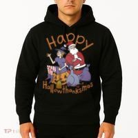 Happy Hallowthanksmas Funny Holiday Hoodie thumb 2
