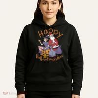 Happy Hallowthanksmas Funny Holiday Hoodie thumb 5