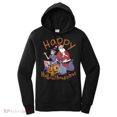 Happy Hallowthanksmas Funny Holiday Women's Hoodie