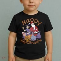 Happy Hallowthanksmas Funny Holiday Toddler T-Shirt thumb 2