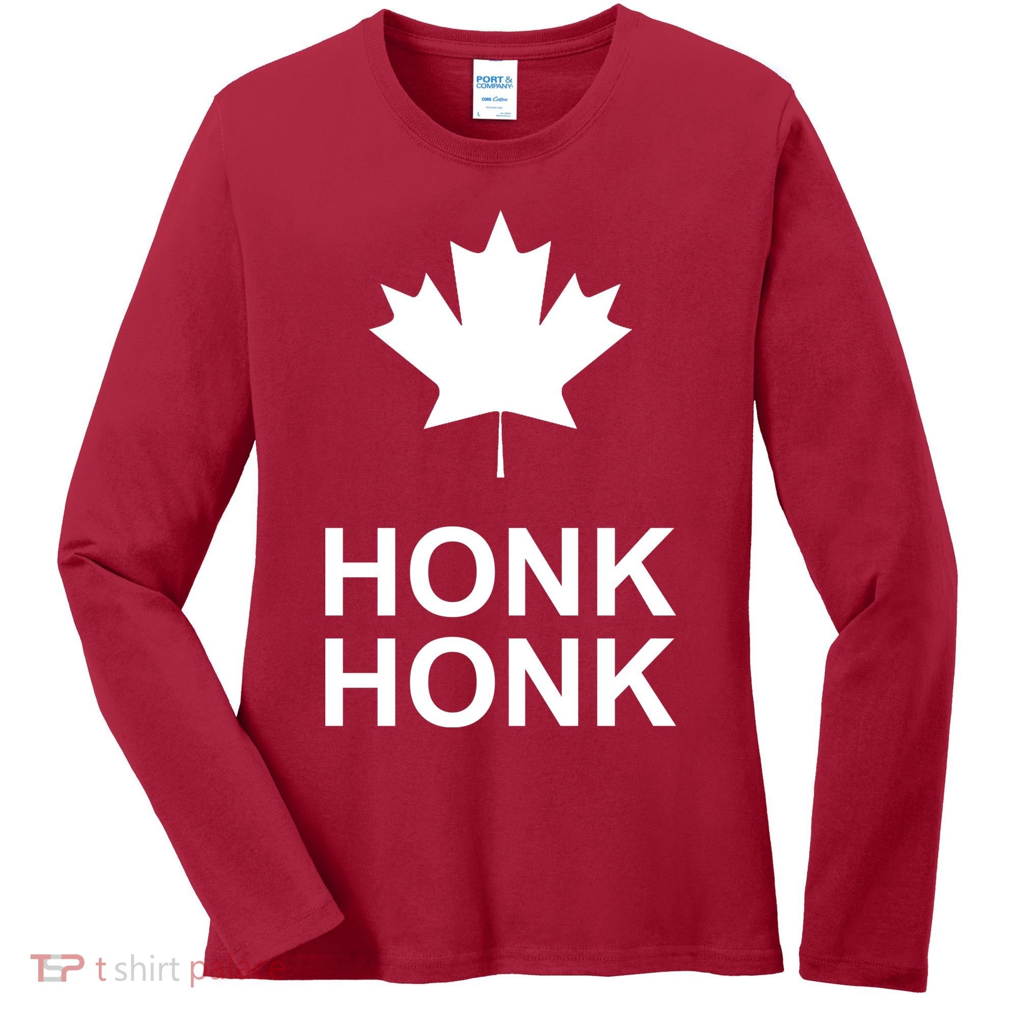 Honk Honk Freedom Convoy Support Truckers Women's Long Sleeve Shirt