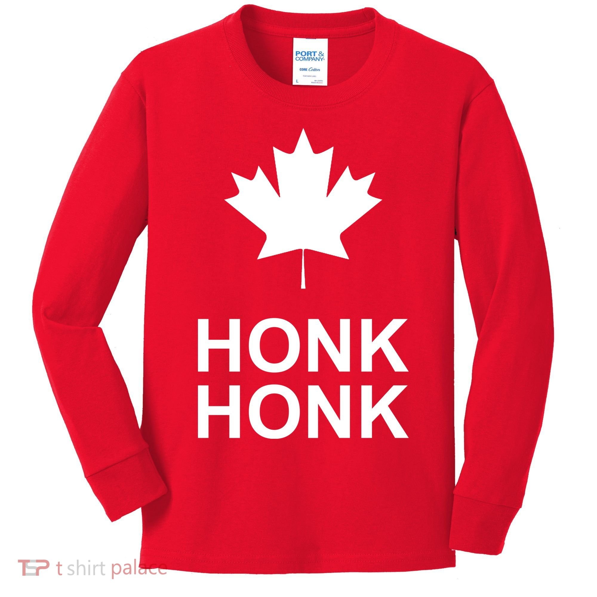 Honk Honk Freedom Convoy Support Truckers Kids Long Sleeve Shirt