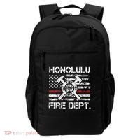 Honolulu Hawaii Fire Department Thin Red Line Fireman Backpack thumb 0