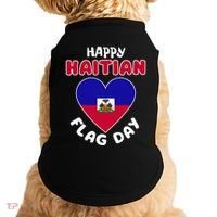 Happy Haitian Flag Day Cool Haiti Flag Heart Doggie Tank thumb 0