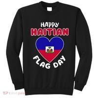 Happy Haitian Flag Day Cool Haiti Flag Heart Sweatshirt thumb 0
