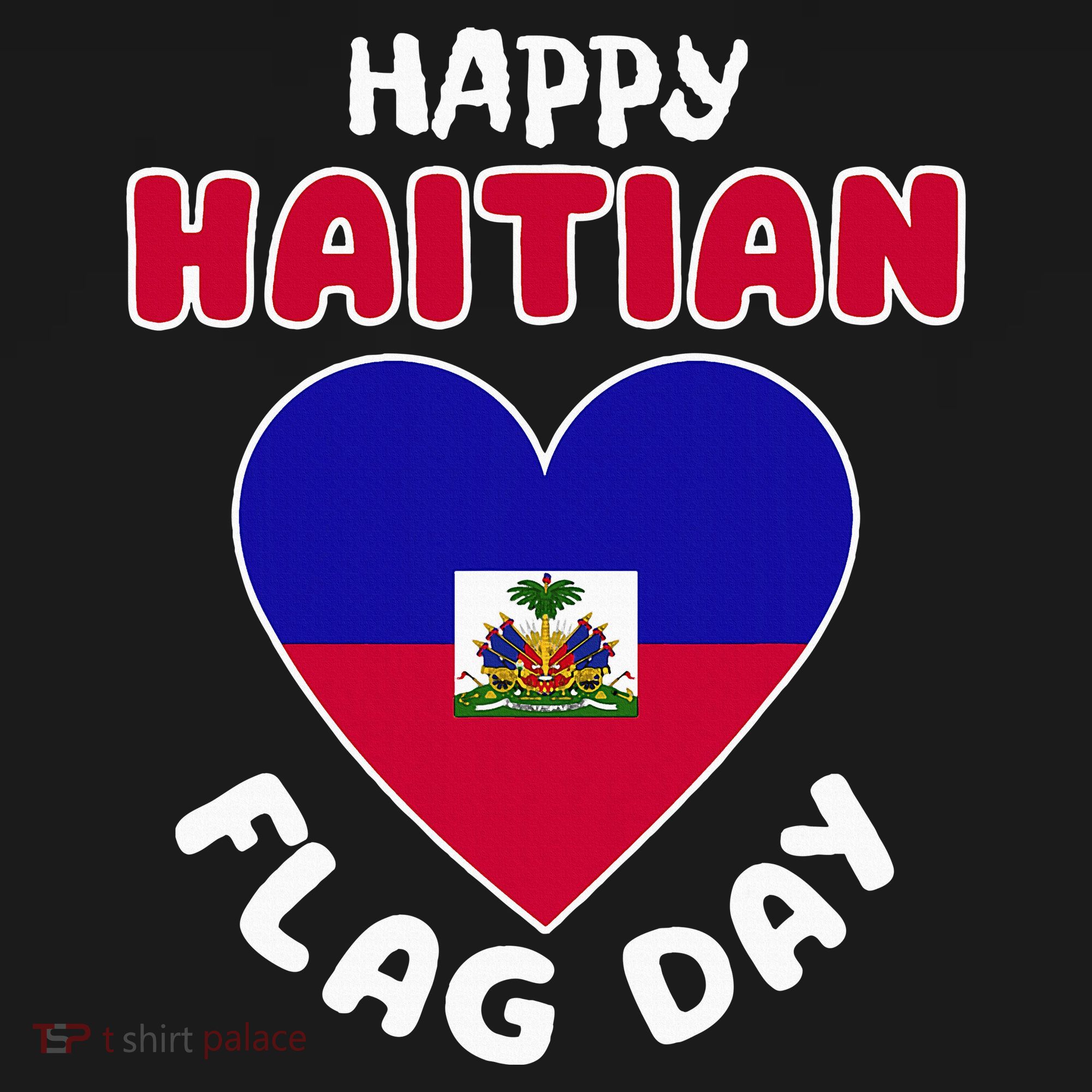 Happy Haitian Flag Day Cool Haiti Flag Heart Women's Hoodie