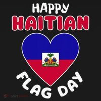 Happy Haitian Flag Day Cool Haiti Flag Heart Mousepad thumb 1
