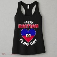 Happy Haitian Flag Day Cool Haiti Flag Heart Women's Tank Top thumb 3