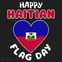 Happy Haitian Flag Day Cool Haiti Flag Heart Hat thumb 2
