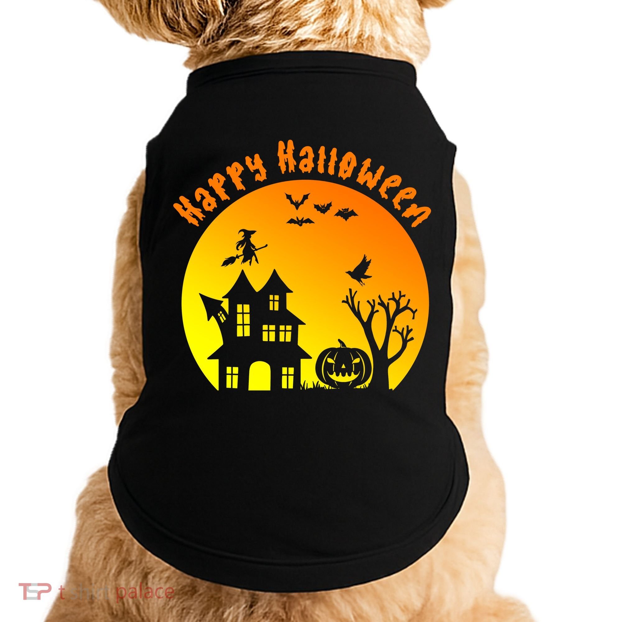 Happy Halloween Festive Spooky Doggie Tank