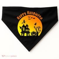 Happy Halloween Festive Spooky USA-Made Doggie Bandana thumb 0