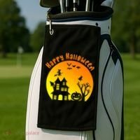 Happy Halloween Festive Spooky Golf Towel thumb 2