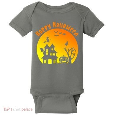 Happy Halloween Festive Spooky Baby Bodysuit