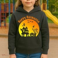 Happy Halloween Festive Spooky Kids Hoodie thumb 3