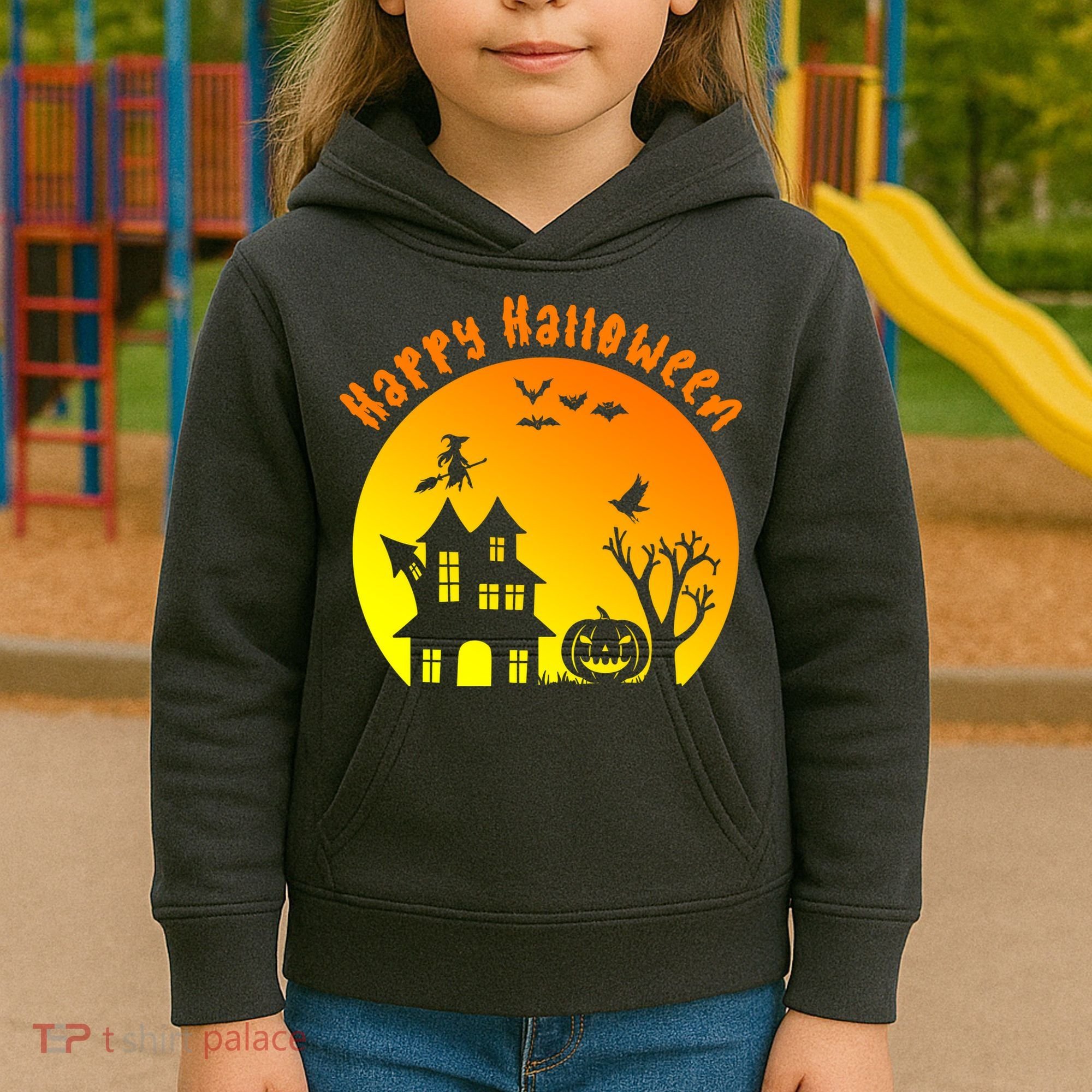 Happy Halloween Festive Spooky Kids Hoodie