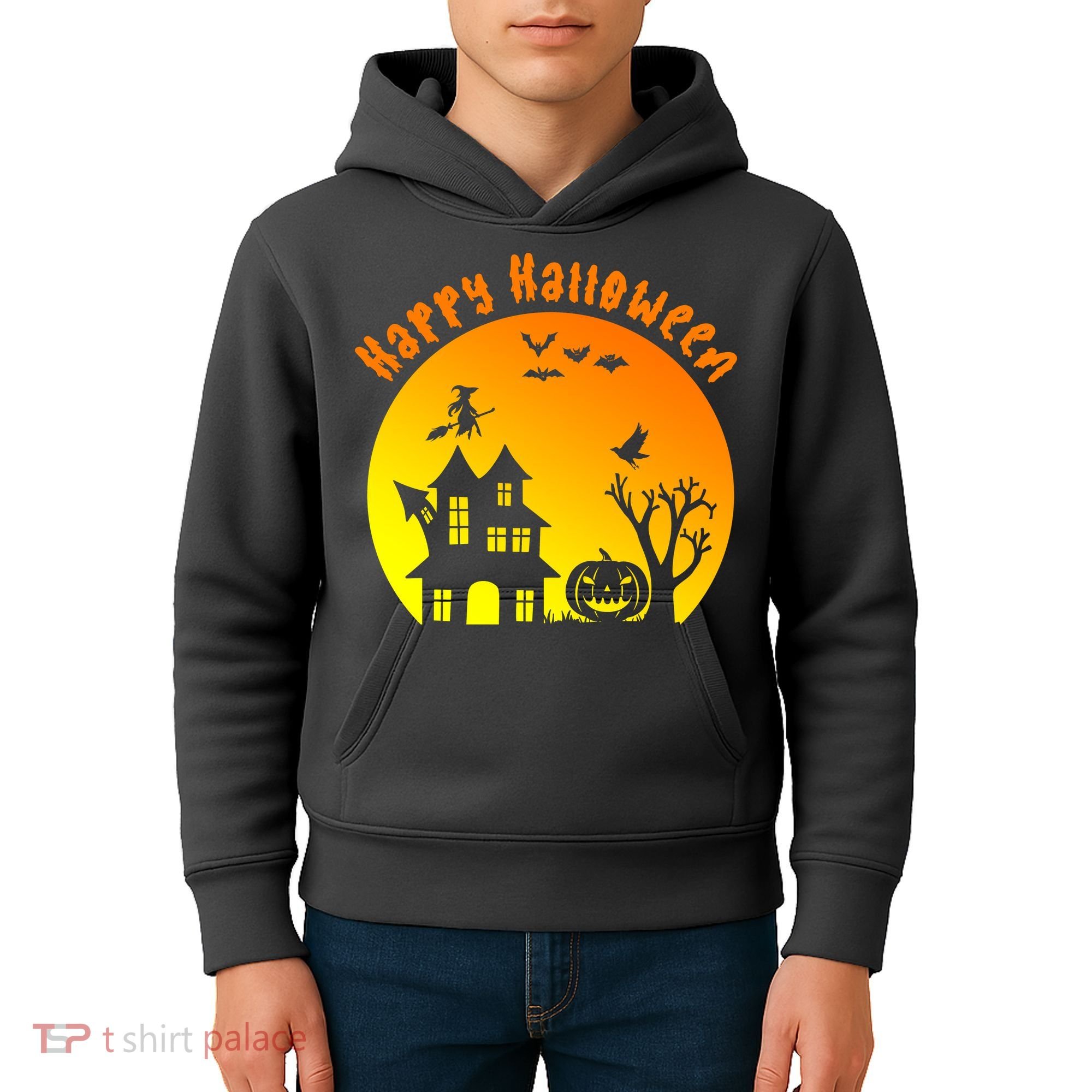 Happy Halloween Festive Spooky Kids Hoodie