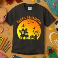 Happy Halloween Festive Spooky Kids T-Shirt thumb 3