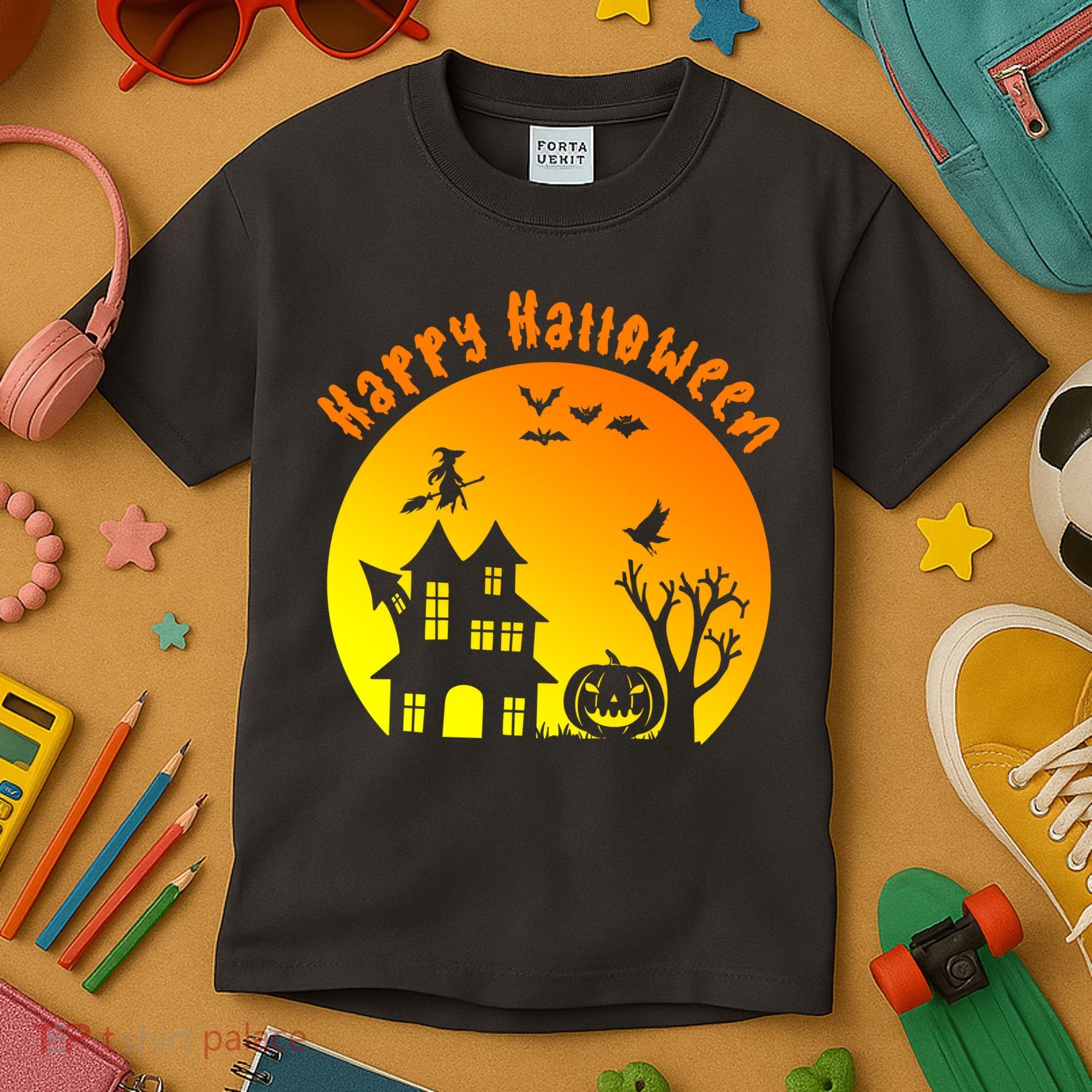 Happy Halloween Festive Spooky Kids T-Shirt