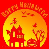 Happy Halloween Festive Spooky Santa Hat thumb 1