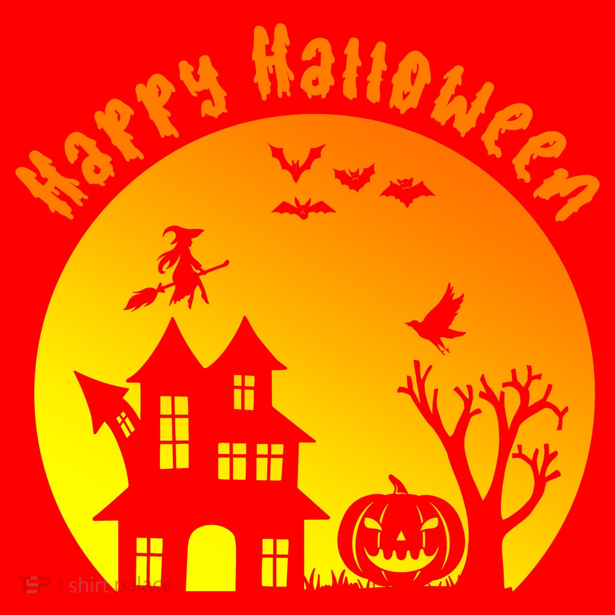 Happy Halloween Festive Spooky Santa Hat