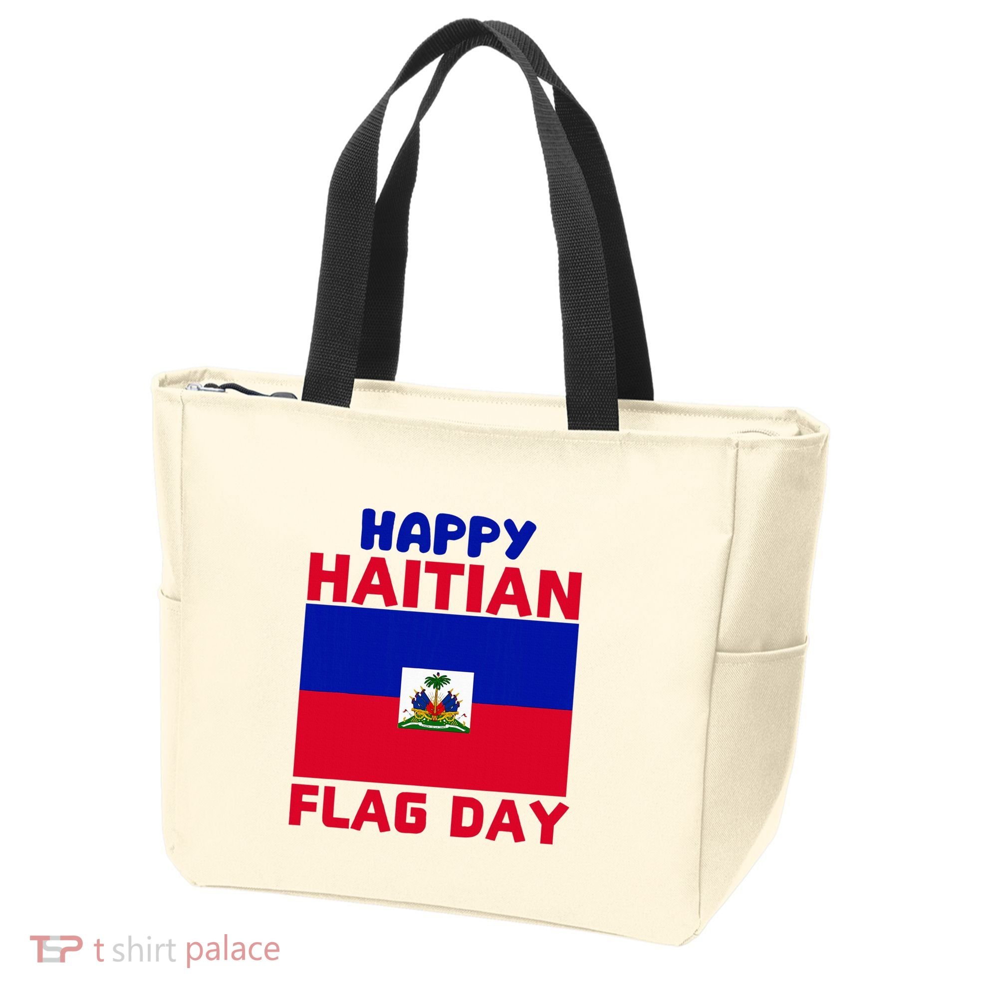 Happy Haitian Flag Day Cool Haiti Flag Pride Tote Bag