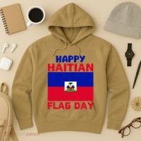 Happy Haitian Flag Day Cool Haiti Flag Pride Hoodie thumb 3