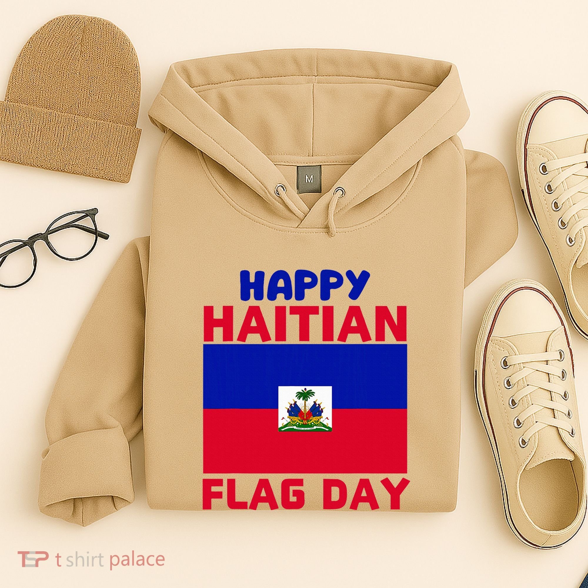 Happy Haitian Flag Day Cool Haiti Flag Pride Hoodie