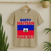 Happy Haitian Flag Day Cool Haiti Flag Pride T-Shirt thumb 2