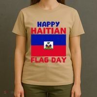 Happy Haitian Flag Day Cool Haiti Flag Pride T-Shirt thumb 4