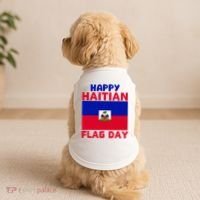 Happy Haitian Flag Day Cool Haiti Flag Pride Doggie Tank thumb 2