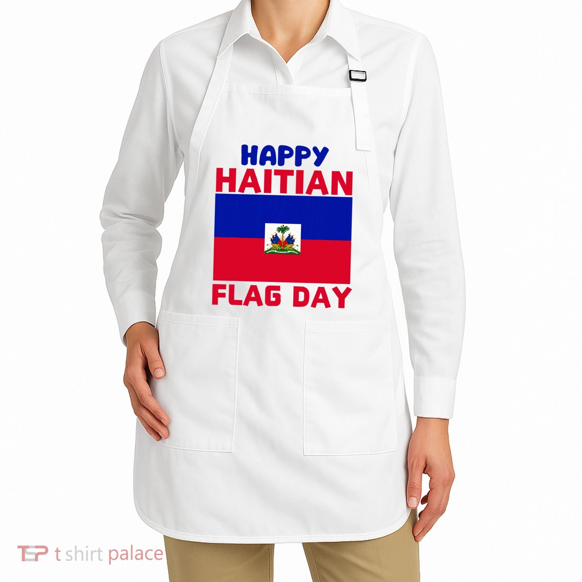Happy Haitian Flag Day Cool Haiti Flag Pride Apron