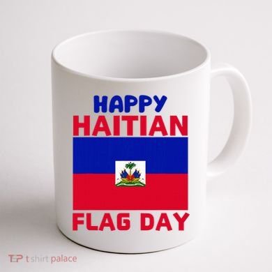 Happy Haitian Flag Day Cool Haiti Flag Pride Coffee Mug back